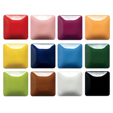 Mayco Stroke  Coat Wonderglaze Glaze Set A Assorted Colors Set of 12