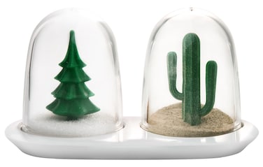 Qualy Winter and Summer Salt and Pepper Shakers Cute Salt and Pepper Shakers Salt and Pepper Shakers Cute Unique Funny Salt and Pepper Shakers Novelty Salt and Pepper Shakers Set Salt Shaker Cute