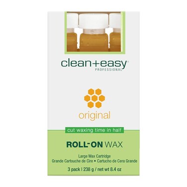 Clean  Easy Large Original Roll On Wax Refill for Wax Cartridge Hygienic Depilatory Hair Removal Treatment Removes Fine to Coarse Hairs Perfect for Delicate Skin  3 Packs