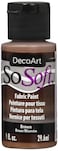DecoArt DSS10226 SoSoft Fabric Acrylics Paint 1Ounce Brown