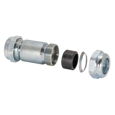 Eastman 418 Inch Long Pattern Compression Coupling 34 Inch IPS Galvanized Steel 20564