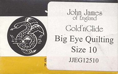Goldn Glide Big Eye Quilting Needles Size 10 10Pkg