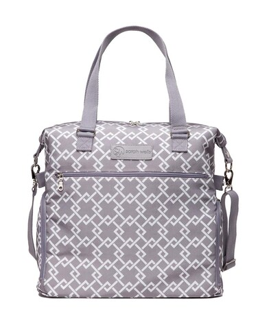 Sarah Wells Lizzy Breast Pump Bag  Compatible with Spectra Medela and More  Insulated Cooler Pocket Grey