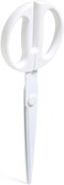 Poppin Scissors  White Office Scissors Extra Long Stainless Steel Blades Sleek Circular Handles Scissors for Office White