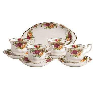 Royal Albert Old Country Roses 9Piece Tea Set Multi