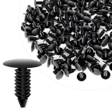 GOOACC Nylon Bumper Fastener Rivet Clips Fender Bumper Shield Retainer for GM Ford  Chrysler 7mm Hole Retainer Auto Body Clips  100PCS