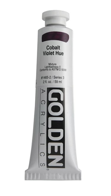 Heavy Body Acrylics by GOLDEN Cobalt Violet Hue 2 fl oz Tube Professional Acrylic Paint SemiOpaque