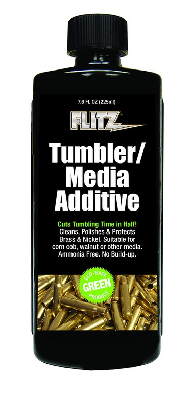 Flitz Tumbler Media Additive Brass Cleaner and Metal Polish AmmoniaFree Brass Polish Cut Tumbling Time in Half 76oz