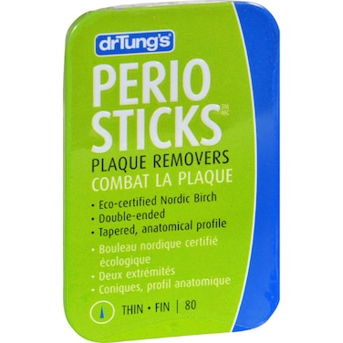 DrTungs DoubleSided Perio Sticks  Dental Sticks for Humans Dental Floss Picks Plaque Remover for Teeth Dental Toothpicks Dental Picks for Teeth Cleaning  Thin 100 Count Pack of 6