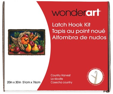 Wonderart Classics Country Harvest Latch Hook Kit 20 X 30