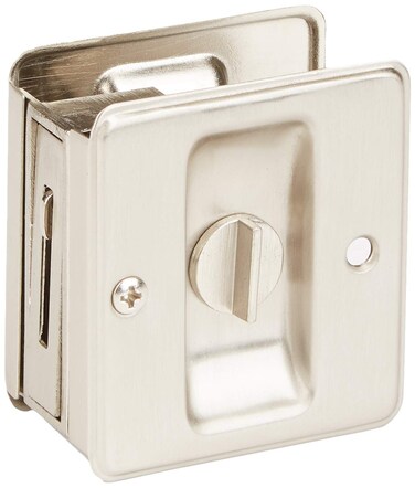 SCHLAGE LOCK CO SC991B619 Sliding DR Lock Satin Nickel