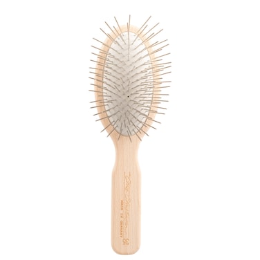 Chris Christensen 35 mm Oval Pin Dog Brush Original Series Groom Like a Professional Stainless Steel Pins Lightweight Beech Wood Body Ground and Polished Tips