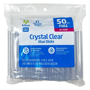 Adtech W22914ZIP50 4 inch Glue Sticks HIGH Clear