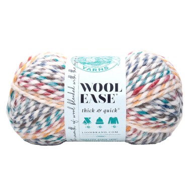 Lion Brand Yarn WoolEase Thick  Quick Yarn Soft and Bulky Yarn for Knitting Crocheting and Crafting 1 Skein Hudson Bay