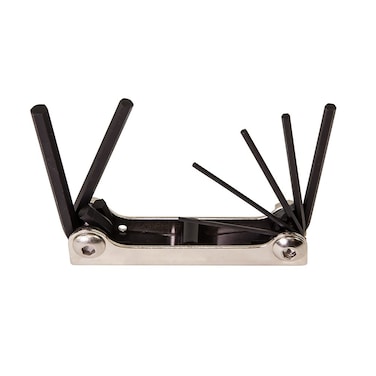 Klein Tools 70582 Folding Hex Key Set 7Key Metric Sizes