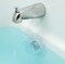SlipX Solutions Bottomless Bath  Overflow Drain Cover for Tub  Best Gifts for Mom Spa  Bath Accessories  Drain Block Water Stopper Plug  Bath Essentials for Women  4 Diameter Clear