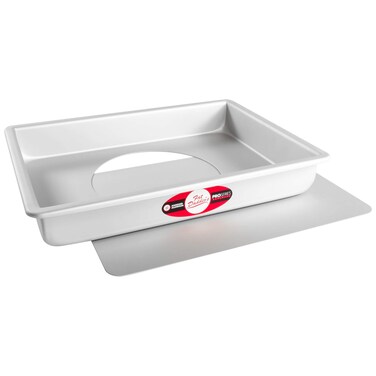 Fat Daddios POBCC9132 Anodized Aluminum Sheet Cake Pan with Removable Bottom 9 x 13 x 2 inch