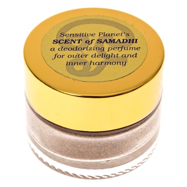 Sensitive Planet Scent of Samadhi Powder  AllNatural Deodorant and Personal Fragrance with Sandalwood Tulsi Rose and Clove 2 oz Jar 1Pack