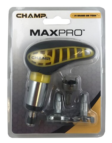 Champ Golf Spikes Maxpro Wrench  Black and Yellow