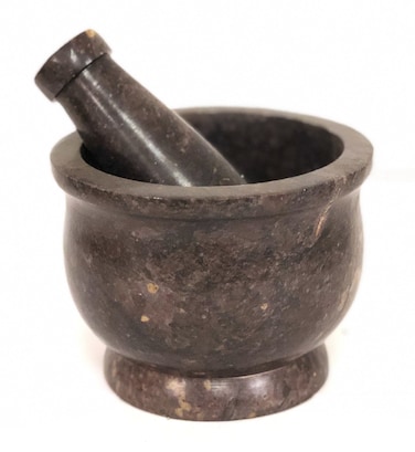 Stone Mortar and Pestle Natural by Divine