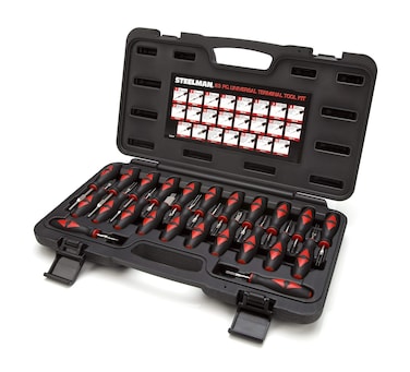 Steelman 23Piece Universal Terminal Tool Kit for Auto Technicians Safely Remove Wires from Terminal Block Without Damage Variety of Blade Styles