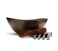 Lipper International Cherry Finished Wavy Rim Serving Bowl with 2 Salad Hands Large 13 x 125 x 5 3Piece Set