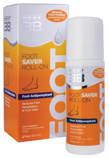 Neat Feat 3B Foot Saver RollOn Antiperspirant for Feet 20 Fluid Ounces