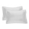 Fresh Ideas Poplin Tailored 2Pack Pillow Sham Standard White