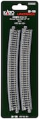 Kato USA Model Train Products Unitrack 718mm 28 14 Radius 15Degree Curve Track 4Piece