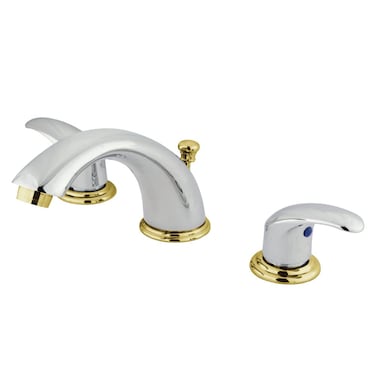 Kingston Brass KB6964LL Legacy 8Inch to 16Inch Widespread Lavatory Faucet with Pop Up Polished Chrome and Polished Brass