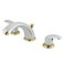 Kingston Brass KB6964LL Legacy 8Inch to 16Inch Widespread Lavatory Faucet with Pop Up Polished Chrome and Polished Brass