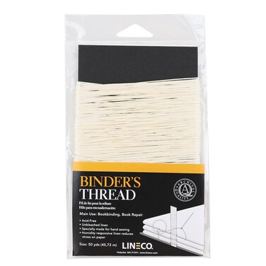 Lineco Binding Thread 50 Yards AcidFree for Bookbinding Hand Sewing Beige
