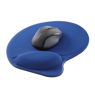 Kensington Wrist Pillow Mouse Pad with Wrist Rest in Blue L57803US