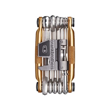 Crankbrothers Multi Tool M 17 Bike Tool  MTB MultiTool Gold  17 bicycle tools 17 in 1 tool ergonomic and lightweight
