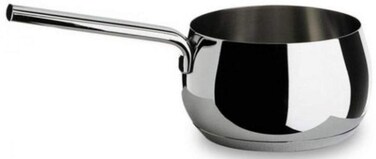 Alessi MAMI Long handled saucepan in 1810 stainless steel mirror polished1 qt 23 oz