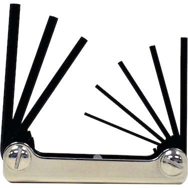 EKLIND 20812 Steel Handle Foldup Hex Key allen wrench  8pc set SAE Inch Sizes 33214