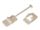 RV Designer E237 Plastic Door Holder TStyle 6 inch Colonial White Entry Door Hardware
