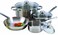 ExcelSteel Stainless Steel Cookware Set 7 Piece Silver