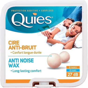 CaswellMassey Boules Quies Ear Plugs  Natural Beeswax and Cotton Plugs for Swimming Sleeping  Disposable Reusable  8 Pairs