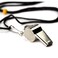Crown Sporting Goods SCOA001 Stainless Steel Whistle with Lanyard  Great for Coaches Referees and Officials by