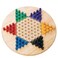 SS Worldwide All Wood Chinese Checkers Set 11 Wood Playing Board with 60 Wooden Play Pegs That Wont Roll Away for 2 to 6 Players Ages 7 and Up