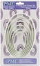 PME Oval Cutters for Cake Decorating Set of 6 White