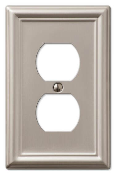Amerelle 149DBN Chelsea Wallplate 1 Duplex Brushed Nickel