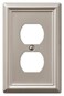 Amerelle 149DBN Chelsea Wallplate 1 Duplex Brushed Nickel