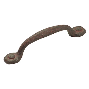 Hickory Hardware 1 Pack Solid Core Kitchen Cabinet Pulls Luxury Cabinet Handles Hardware for Doors  Dresser Drawers 334 Inch 96mm Hole Center Rustic Iron Refined Rustic Collection