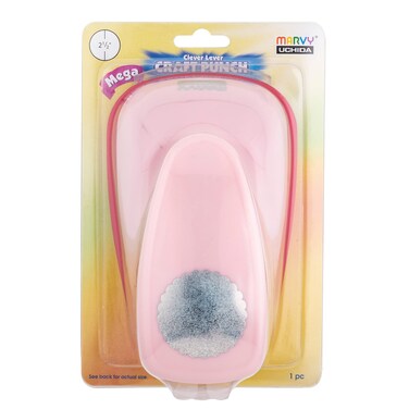 Uchida Clever Lever Mega Craft Punch Scalloped Circle