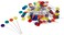 Wrights 881428 Flower Head Multicolor Pins 75Pack 75Pack