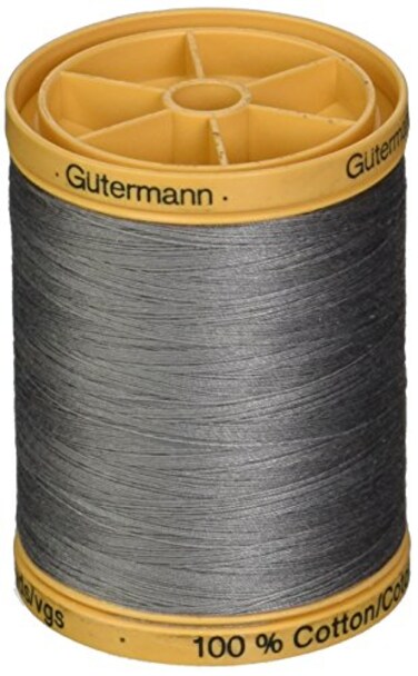 Gutermann 100 Natural Cotton Thread 800M Grey