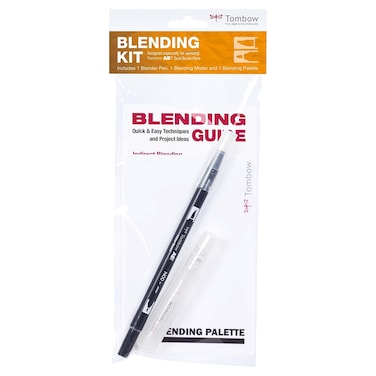 Tombow 56182 Blending Kit Includes Blending Palette Colorless Blender Spray Mister and Blending Guide Multicolor 3 Piece Set