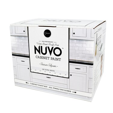 Nuvo Titanium Infusion Cabinet Makeover Kit  Easy DIY 7Piece Set Brilliant White LongLasting Finish